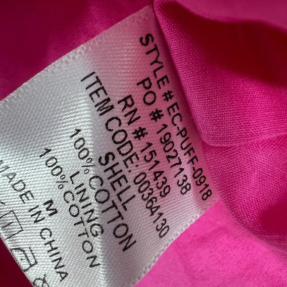 Forever 21 Top Cropped Puff Sleeve Pink Bandeau NWT - Picture 10 of 10